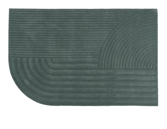 Revelo Rug 200x300 Dark Green
