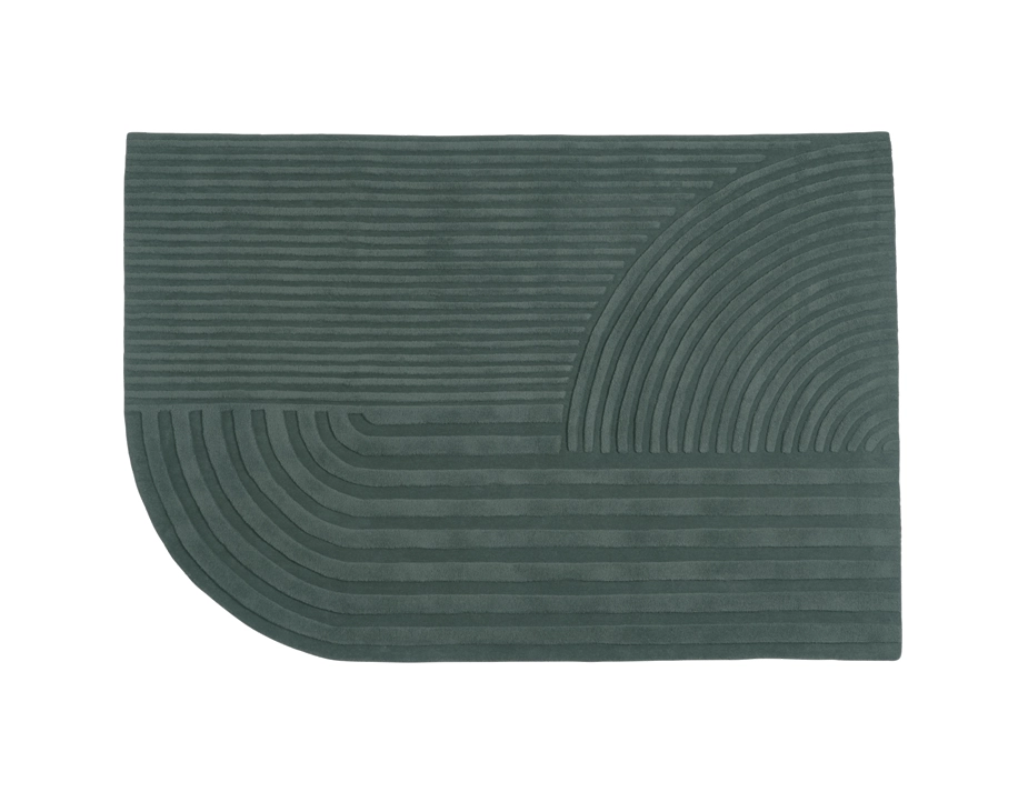 Revelo Rug 170x240 Dark Green